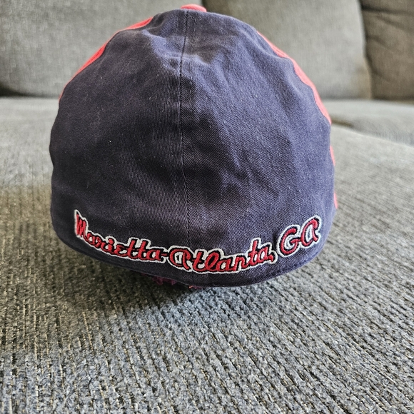 Harley Davidson Unisex Tomahawk Atlanta Braves Collaboration Fitted Hat - Picture 3 of 6